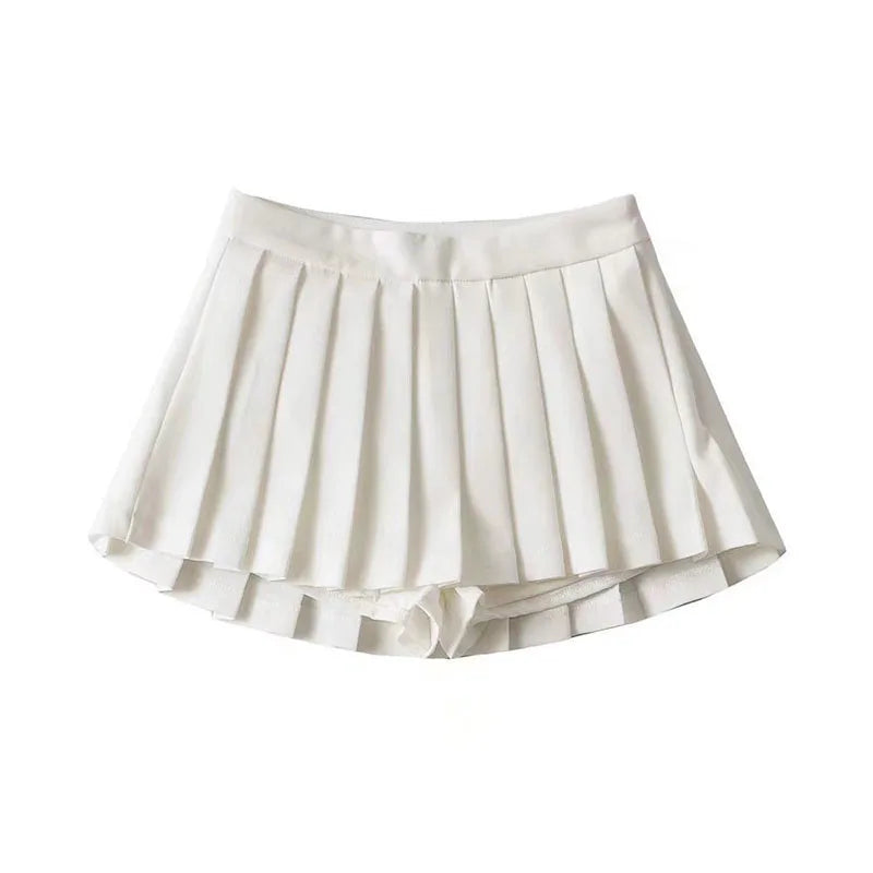 Pleated high waist mini skirt – DUMB LUCK